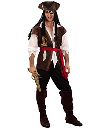 Salveo Pirate Caribbean Man Costume