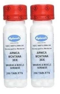 Hyland's Arnica Montana 30X Tabs, 250 ct (Pack of 2 bottles)