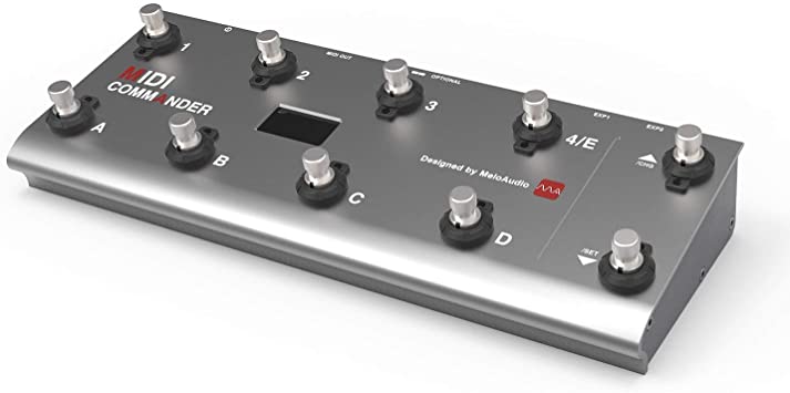 MeloAudio MIDI Commander Guitar Floor Multi-Effects Portable USB MIDI Foot Controller Foot Switches