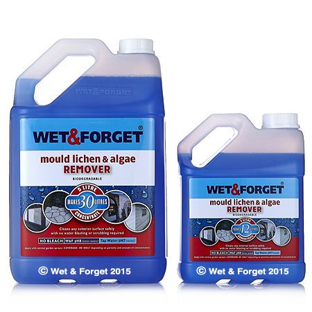 Wet & Forget - Moss Mould Lichen & Algae Remover 5 Litre PLUS 2 Litre
