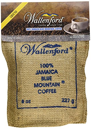 Roast and Ground 100% Jamaica Blue Mountain Coffee, 8oz Bag