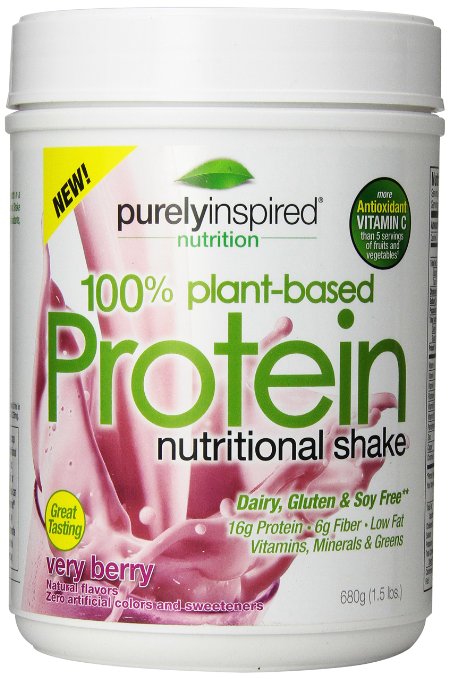 Purely Inspired Plant Based Protein Shake Very Berry 15 Pound