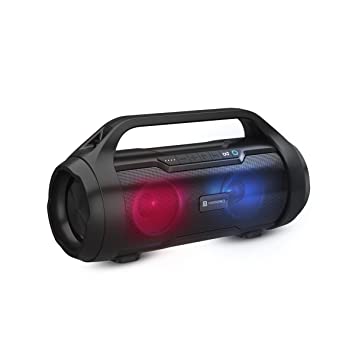 Portronics Dash 11 40W Bluetooth Speaker with Multi Colour LED Light, in-Built FM, TWS, Aux-in Slot, Micro SD Card, Upto 4Hrs Playtime(Black)