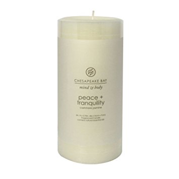 Chesapeake Bay Candle Mind & Body Collection Medium Pillar Candle, Peace   Tranquility