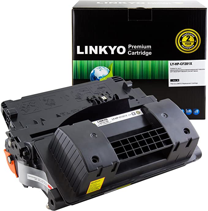 LINKYO Compatible Toner Cartridge Replacement for HP 81X CF281X (Black, High Yield)
