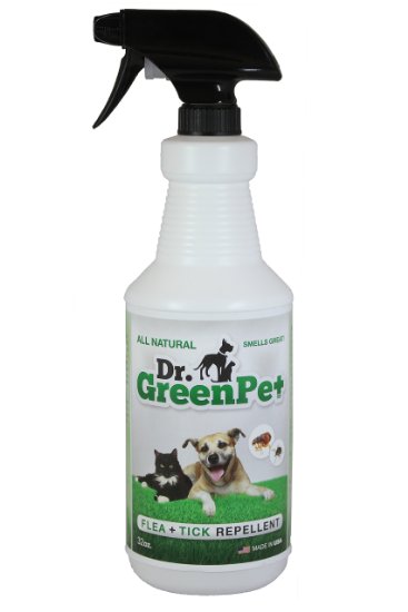 Dr GreenPet All Natural Flea and Tick Spray 32 oz