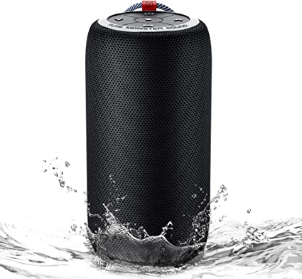 Portable Bluetooth Speaker, Monster Wireless Speaker Bluetooth, True Wireless Stereo with Enhanced Bass, Built-in Mic, 24H Playtime, IPX5 Waterproof Speaker for Home, Party, and Outdoor