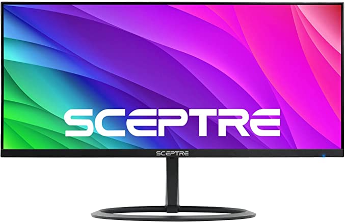 Sceptre IPS 29" 21" 9 UltraWide Monitor 2560 x 1080 75Hz HDMI DisplayPort 119% sRGB 300 Lux, Build-in Speakers Machine Black 2021 (E300W-FUS)