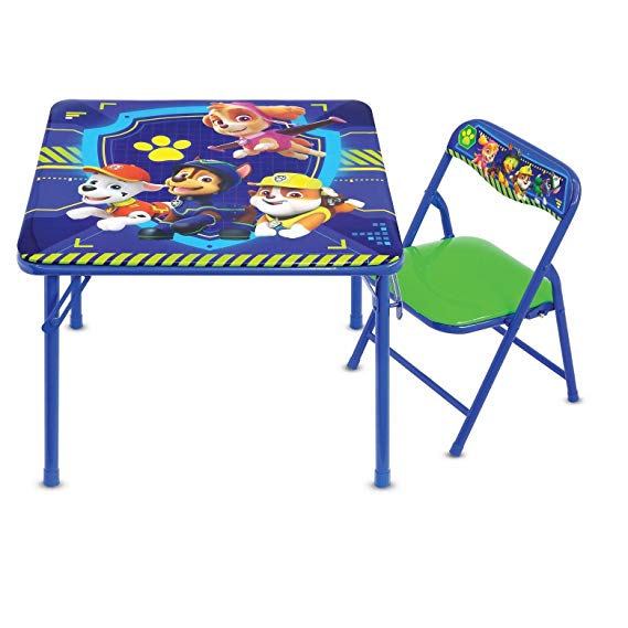 Paw Patrol Junior Table & Chair Set, Folding Table & Padded Chair