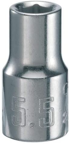 CRAFTSMAN Shallow Socket, Metric, 1/4-Inch Drive, 5.5mm, 6-Point (CMMT43511)