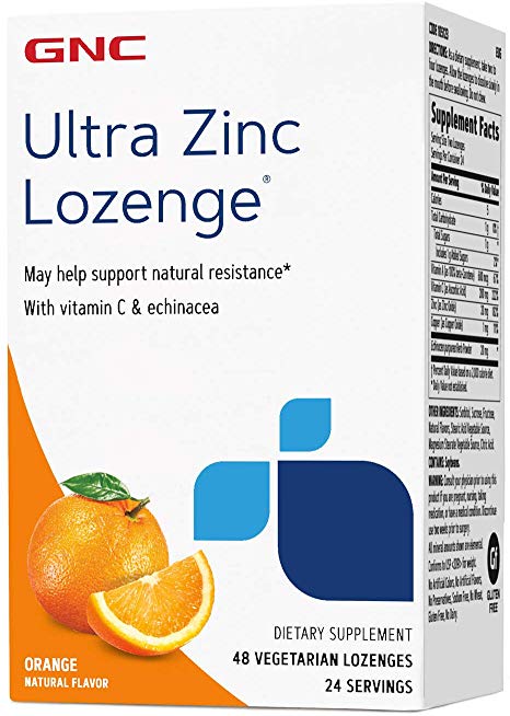 GNC Ultra Zinc Lozenge - Orange
