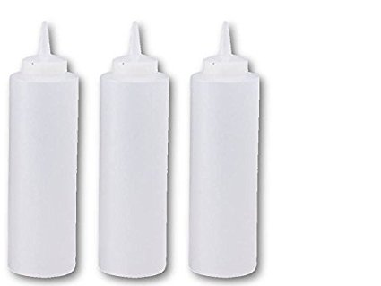 Great Credentials­­ Squeeze Bottles Clear Set of 3, 8-oz (8 OZ.)