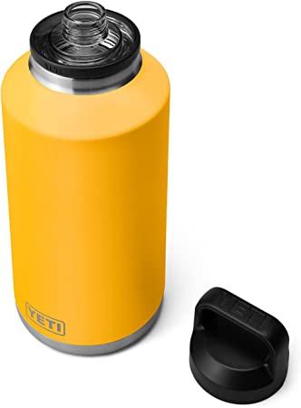 YETI Rambler 64 oz Bottle, Vacuum Insulated, Stainless Steel with Chug Cap, Alpine Yellow