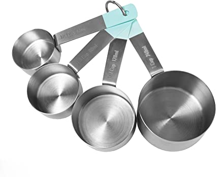 Jamie Oliver Measuring Cups Set, Nest for Easy Storage, Stainless Steel