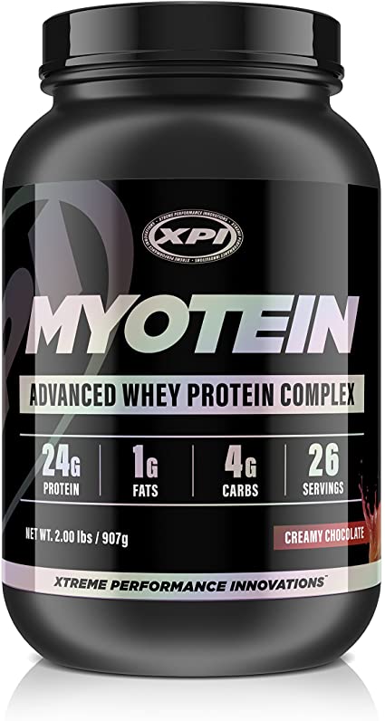 XPI Myotein Protein Powder (Creamy Chocolate, 2lbs) - Best Whey Protein Powder - Great Tasting Protein - Hydrolysate, Isolate, Concentrate & Micellar Casein