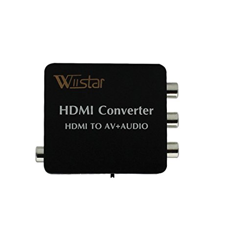 Wiistar HDMI to AV   Audio Converter Support SPDIF and Coaxial Audio Outputs NTSC PAL for TV/PC/PS3/Blue-ray DVD 1080p