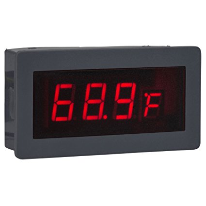 Red LED Temperature Display Internal & External Sensor
