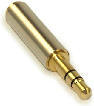 My Cable Mart 3.5mm Male to Female Port Extender Shielded, Stereo TRS, Gold Plated