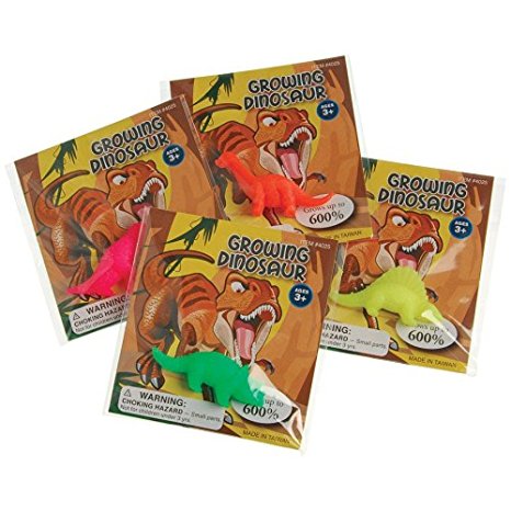 Lot Of 12 Assorted Water Growing Dinosaurs