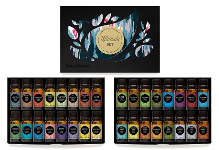 Ultimate Aromatherapy 100% Pure Therapeutic Grade Essential Oils Set (Essential Oil Gift Pack) by Edens Garden- 32/ 10 ml