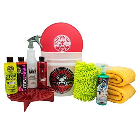 Chemical Guys HOL121 Best Car Wash Bucket Kit (11 Items)