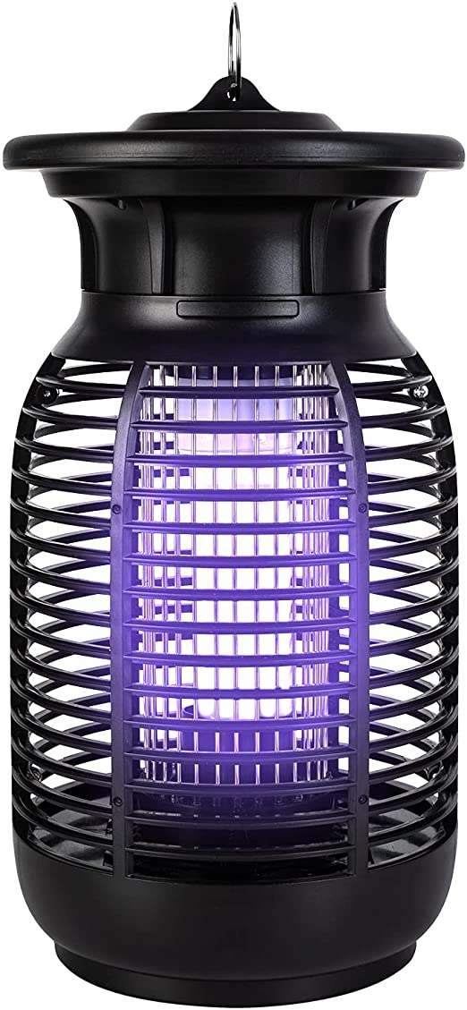 Glam Hobby Bug Zapper for Outdoor - High Powered Waterproof Electric Mosquito Zapper Killer, Insect & Fly Trap , Light Bulb Lamp for Backyard, Garden, Patio, Home