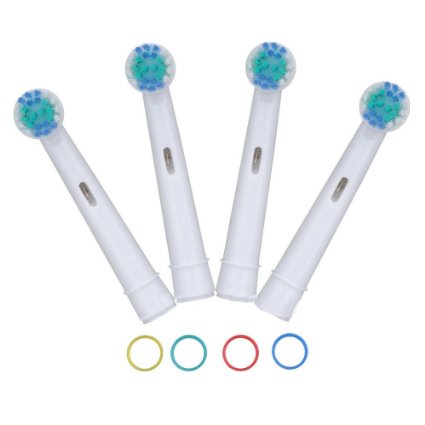 Generic Oral B Compatible Toothbrush Replacement Heads - 4 Brushes