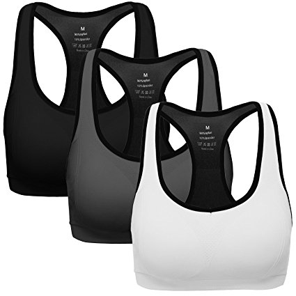 Mirity Women Racerback Sports Bras - High Impact Workout Gym Activewear Bra