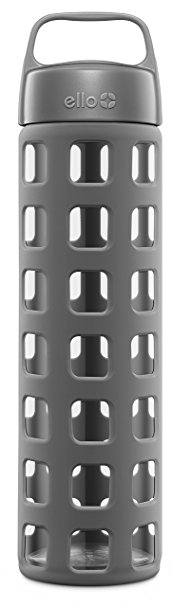 Ello Pure BPA-Free Glass Water Bottle with Lid, 20 oz