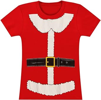 Mrs. Santa Claus Suit Junior's Costume T Shirt