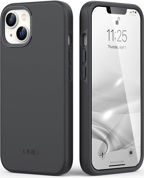 TEAM LUXURY for iPhone 14 Case/iPhone 13 Case, [UNIQ Series] Shockproof Protective Phone Case Cover for Apple iPhone 14/13 6.1 inch (Black, iPhone 13/14)