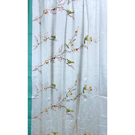 Lenox Simply Fine Chirp Shower Curtain, Multi-Color