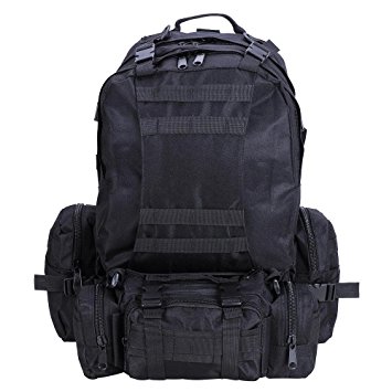 Outdoors Tactical Military Molle Assault Nylon 55L Waterproof Backpack Camo Multicolor for Camping Hiking Trekking