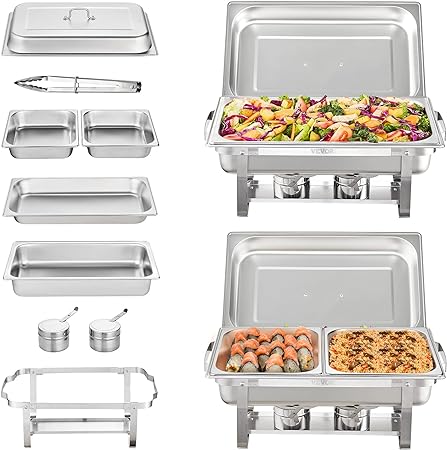 Fakespot | Vevor Chafing Dish Buffet Set 2 Pack... Fake Review