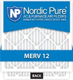 Nordic Pure 20x25x5 Honeywell Replacement AC Furnace Air Filters MERV 12 Box of 2