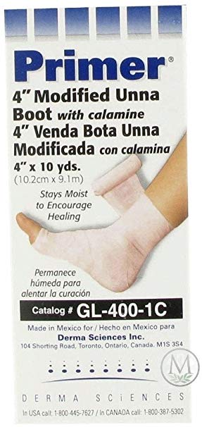 Primer 4" Modified Unna Boot with Calamine (GL-400-1C) (by the Each)