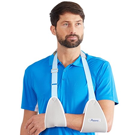 Actesso Web Medical Arm Sling - Designed to immobilise and stabilise the arm, wrist, and shoulder following injuries or for a broken arm and cast support. Sizes for Adults & Kids