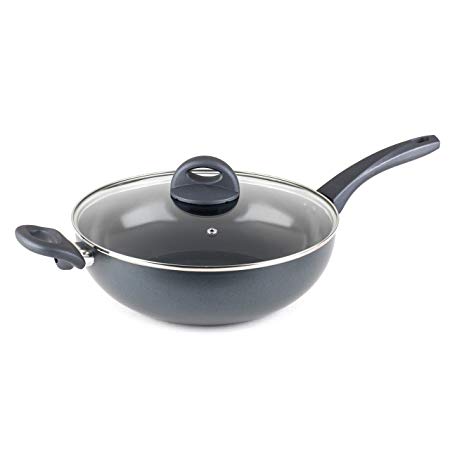 Russell Hobbs RH00089G Non-Stick Eco-Ceramic Wok, 28 cm, Grey