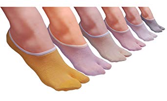 Women No Show Socks Non Slip Low Cut Shoe Liner Footies (3/4/5/6pairs Set)