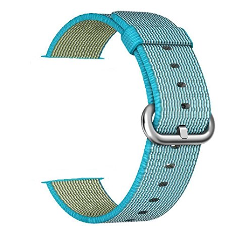 Smart Watch Band, Uitee Woven Nylon Band for Apple Watch 42mm Series 1 & 2, Uniquely and Artistically Designed Replacement Strap, Best Comfortably Light With Fabric-Like Feel (Scuba Blue)