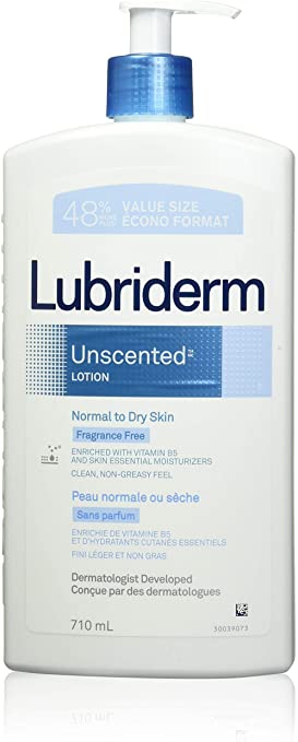 Lubriderm Unscented Moisture, Unscented, 710ml