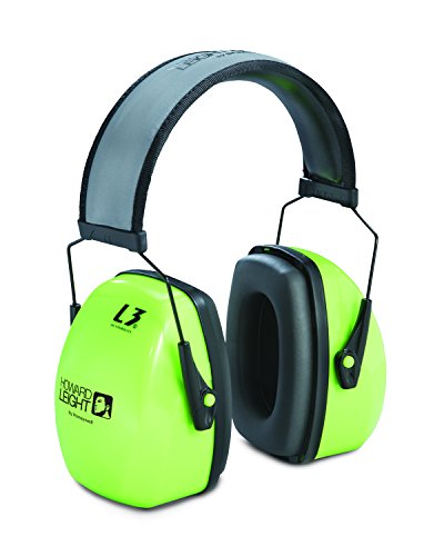 Howard Leight by Honeywell Leightning L3HV Hi-Visibility Noise Blocking Safety Earmuff (1013941),Bright Green