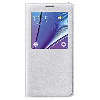 Samsung Galaxy Note 5 Case S-View Flip Cover (White)