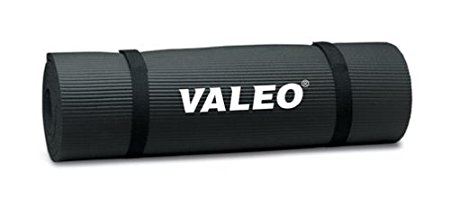 Valeo Foam Exercise Mat Made With High-density Closed-cell Foam, 2 Mats in 1 With Smooth Surface On 1 Side and  Ribbed Surface On The Other Side