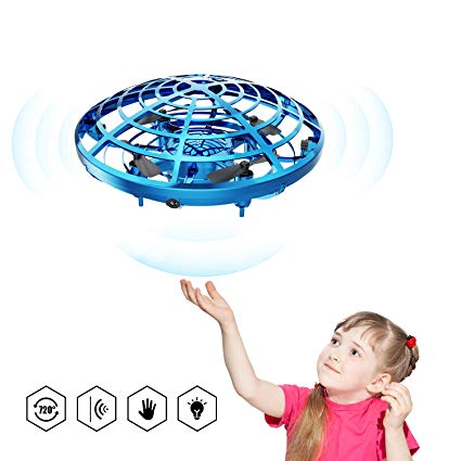 DEERC Drone for Kids Toys Hand Operated Mini Drone - Flying Ball Toy Gifts for Boys and Girls Motion Sensor Helicopter Outdoor and Indoor