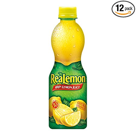 ReaLemon 100% Lemon Juice, 15 fl oz bottles (Pack of 12)