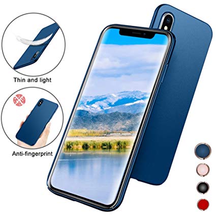 Meidom Protective iPhone X Case Slim with Non Slip Matte Surface Shockproof and Scratch-Resistant Cover Case for iPhone X-Blue