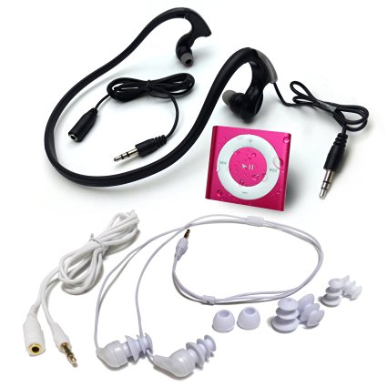 Underwater Audio Waterproof iPod Mega Bundle (Hot Pink)