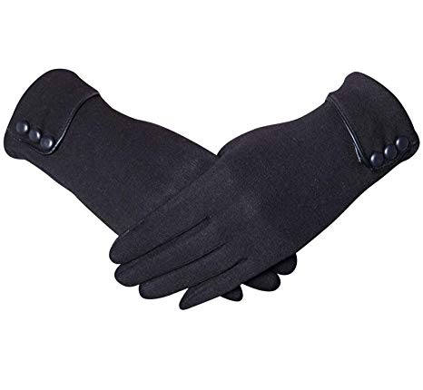 Justay Womens Touch Screen Gloves Winter Warm Lined Thick Phone Fleece Windproof Texting Gloves