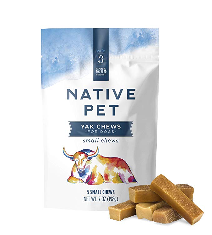 Native Pet Yak Chews for Dogs (Small, Medium, Large, and XL) - Pasture-Raised and Organic Yak Cheese Himalayan Dog Chews for Oral Health - Long-Lasting, Low Odor, Protein Rich, Edible Reward Treat